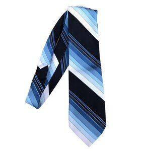 CHRISTIAN Dior Tie Striped Blue